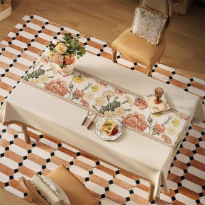 LXY ผ้าปูโต๊ะ PVC คุณภาพ สไตล์มินิมอล กันน้ำ กันรอยขีดข่วน สําหรับตกแต่งโต๊ะทานอาหาร เช็ดและล้างทำความสะอาดง่าย