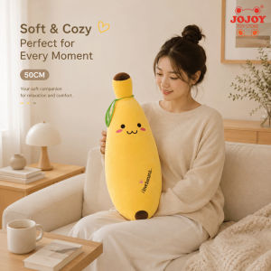 JOJOY Cartoon Lovely Cotton Banana Plush Stuffed Toy Doll Pillow Birthday Gift Plush Toy