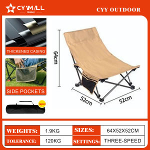 New Lightweight Portable Camping Chair with Adjustable High-Back Design for Outdoor Picnics - Durable Aluminum Shell Chair in Forest Green