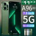 hp murah original asli A96 NFC Smartphone 7.5 lnci 5G 90Hz Handphone promo trade in hp cuci gudang 16/512GB Al HD Kamera Android phone WiFi Dual SlM hp Asli Resmi Smartphone Bisa COD. 