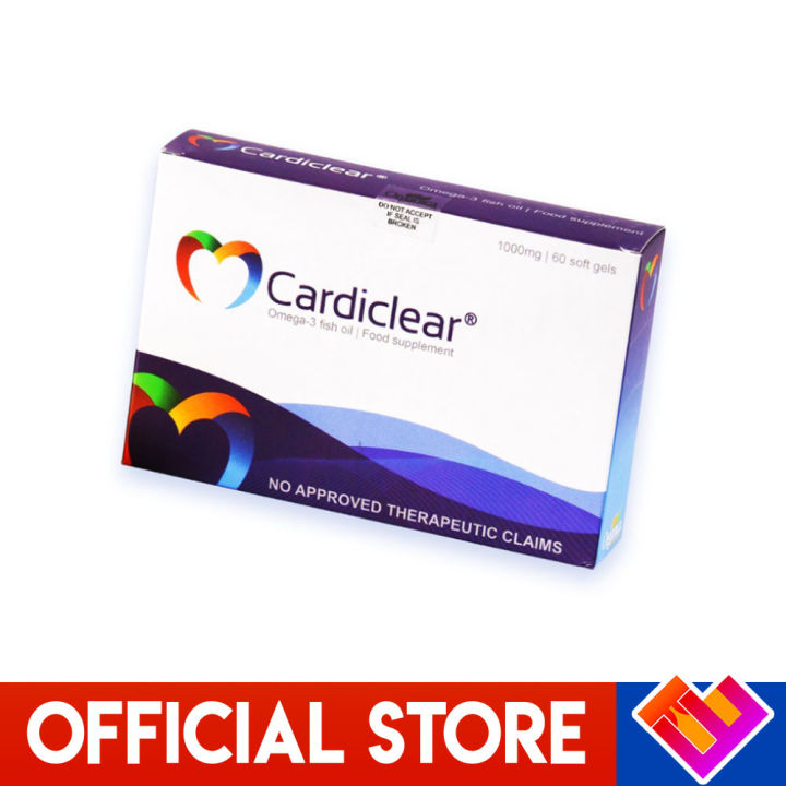 Cardiclear Omega 3 Fish Oil with Lemon Oil Extract (1000mg) Lazada PH