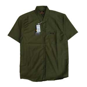 hem pria lengan pendek || kemeja polos casual kwalitas premium