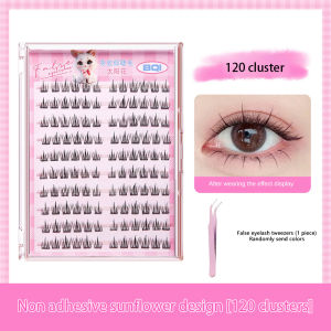120 Clusters Of Glue-Free False Eyelashes Self-Adhesive Grafted Eyelashes New Upgrade Softer 10-12mm C-Type Curl Suitable For Beginners Long-Lasting Curl Reusable False Eyelashes 10 Rows Of Large-Capacity Best-Selling Self-Adhesive Eyelashes