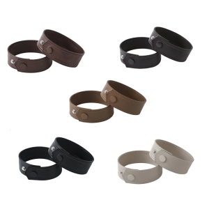 1pair Alloys Buckles Arm Band Wide Leather Fashion Bracelet Vintage Wristband for Men and Women