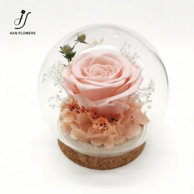 Single Preserved Rose Bouquet with Floral Accents SingaporeRomantic Gift for Loved oneLittle Surprise for Her Decor