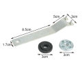Angle Grinder Nut and Wrench Set with Inner Flange Spanner and Outer Lock Nut Tool. 