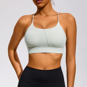 จัดส่งจากจีน [2025] ท็อปโยคะ ระดับสูง ฤดูร้อน ความรู้สึกเปลือย สบายผิว บราสำหรับวิ่ง สปอร์ตบรา ชุดออกกำลังกาย กันกระแทก เสื้อกั๊กโยคะ 3.8