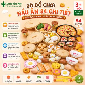 Bộ đồ chơi nấu ăn 88 món đầy đủ chi tiết thoả sức chế biến cho các đầu bếp tương lai - Đồ chơi nhà bếp