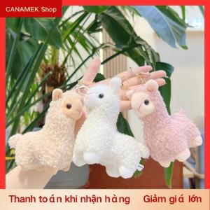 CS Phim hoạt hình dễ thương Alpaca sang trọng Mặt dây chuyền sáng tạo Kawaii búp bê Keychain thời trang sinh viên Ba lô trang trí phụ kiện sinh nhật Quà Tặng