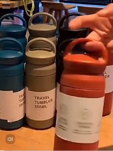 350ml High Appearance Stainless Steel Portable Direct Drink High-end Feeling Simple Coffee cup