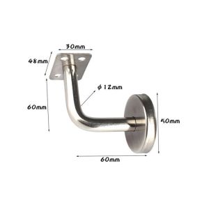 AU. 1Pc Stainless Steel Handrail Bracket Glass Balustrade Stair Wall Glass Support