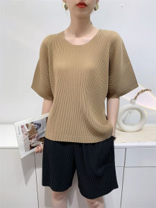 Big Toothpick Peplum Top Womens Five-Quarter Sleeve Loose-Fitting Casual T-shirt Niche #S666