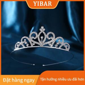 YIBAR Phụ Nữ Mới Ngọt Ngào Gió Công Chúa Vương Miện Sinh Nhật Đảng Vương Miện Cho Hiệu Suất Đảng Trang Trí Vương Miện