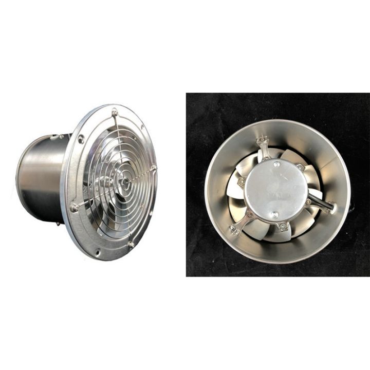 Pipe Stainless Steel Exhaust Fan Window Duct Air Ventilation Blower