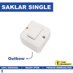 Saklar Engkel Outbow Lampu Saklar Tunggal Saklar Tempel Single Dutron