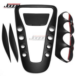 Cornerr 5PCS Carbon Car Inner Dashboard Air Outlet Vent Panel Central Gear Shift Strip Cover Trim For Benz AMG GT GTS GTC GTR 2016-2018 8N6Y2