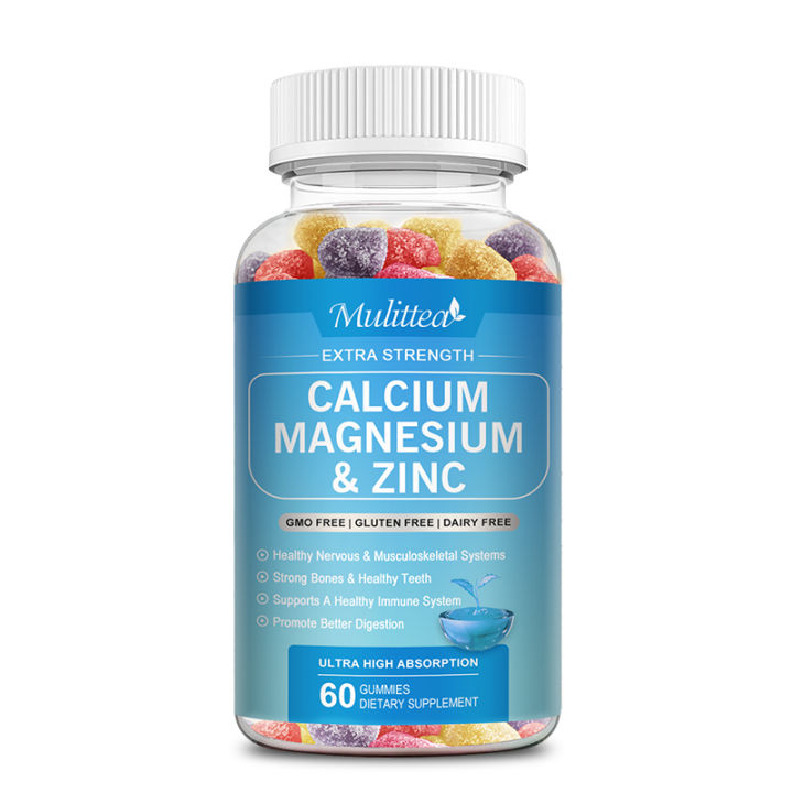 Mulittea Gummies Calcium Magnesium And Zinc Gummy With Vitamin D3 ...