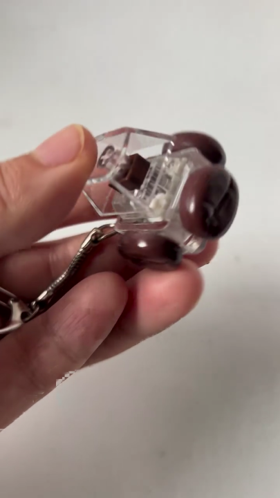 Old Mechanical Keyset Ease Button Transportable Keychains Fiddle Toy ...
