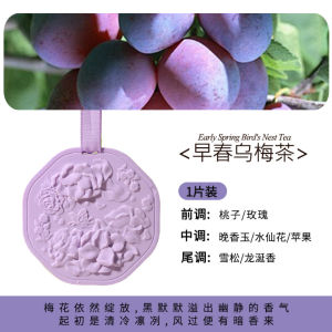 ✨Pendant/Fragrance Wax Tablet/Aroma/Fragrance Sheet/Natural Plant Extract/Lasting Fragrance/Long-lasting Scent/White Sandalwood & Green Tea Pendant/Rope/Embossed Design/Gentle & Refined - Wardrobe Tea Aroma Fragrance Wax Tablet
