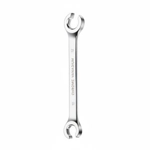 HABELYI MALL 8-19mm Flare Nut Wrench Open Ring Double Head Open Ring Spanner Hand Tool Mirror Finish High Torque Wrench Car Repair