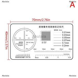 [COD] Abulaia ไม้บรรทัดกล้องจุลทรรศน์ไมโครมิเตอร์การสอบเทียบสไลด์บรรทัดความกว้างเส้นผ่าศูนย์กลางอนุภาค