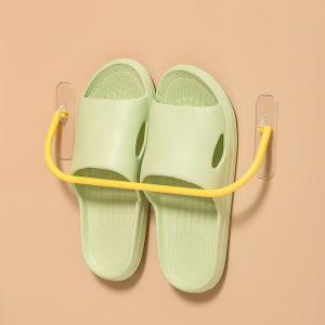 3Pcs Wall Mounted Shoe Rack Foldable Shoes Hanger Slippers Drain Storage Rack Shelf Shoe Hanging Holder Bathroom Organizer