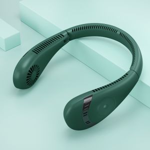 [RDY STK KL] JAPAN PREMIUM 5000mAh Portable Neck Cooling Fan Bladeless USB Rechargeable Lazy Hanging Dual Style 3 Speed