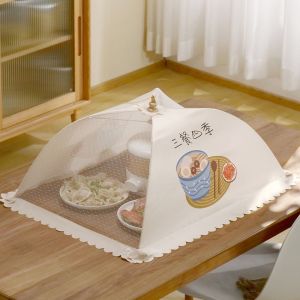 Insulated Vegetable Cover Home Food Cover Foldable Dustproof Washable Cover Leftovers Dish Cover
