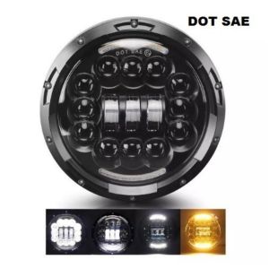 Lampu Utama LED DOT SAE Daymaker Spider Eye 7 Inchi Inci Inch 75W Mobil Motor 75 Watt 7Y2