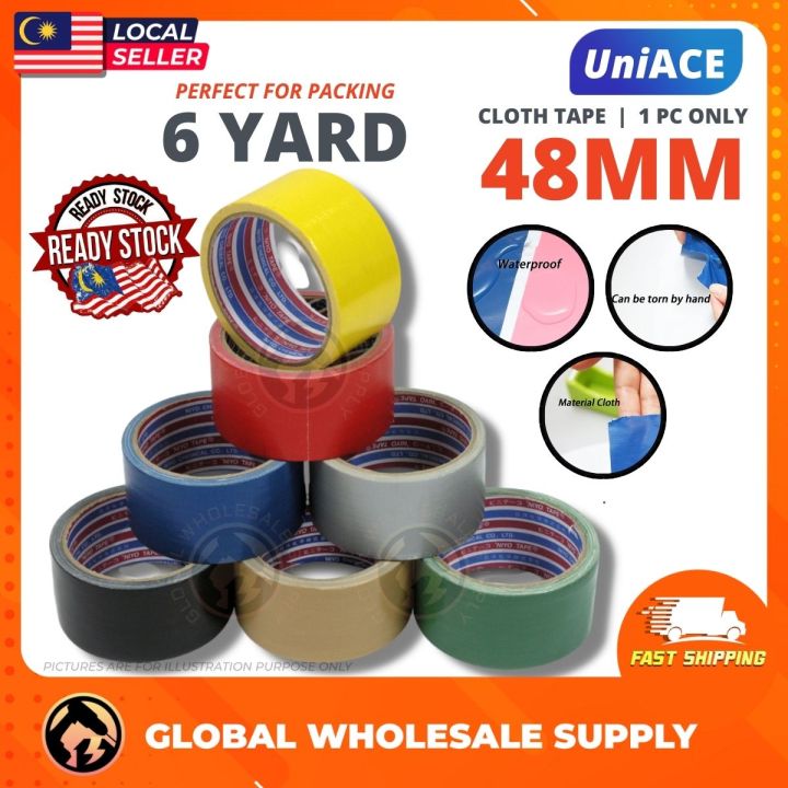 [READY STOCK] 2 Inches 48mm x 6 Yard Cloth Duct Tape Waterproof Duck