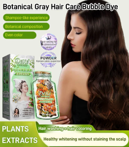 Natural Foam Hair Color Bubble Dye Botanical Gray Hair Covering Conditioning Bubble Multi-color Hair Dye Cream