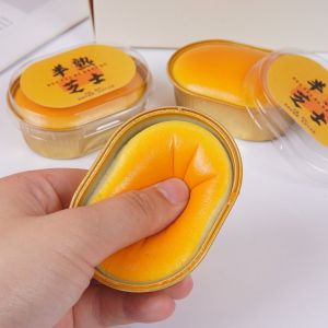 HUIHEYU Simulated Squishy Cheese Slow Rising Hand Relax Bread Squishy Toy Creative Pinch Sensory Fidget Ball Kids Adults