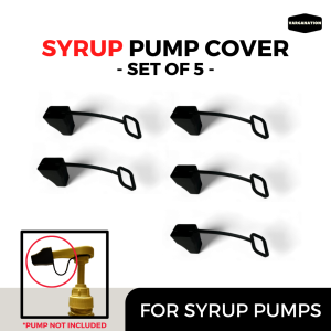 Syrup Pump Set of 5 for Torani Davinci Starbucks - Choose: Gold Black White Pink Pumps - 750ml Syrups Varganation