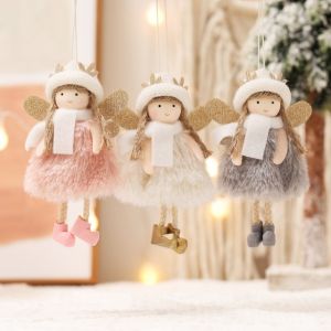 Buy 1 Free 1 Decorate New Hats and Antlers Girl Pendants for Christmas and Create New Angel Pendants to Hang Christmas Gifts