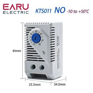 DIN Rail Cabinet Temperature Controller Industrial Thermostat KTO011 KTS011 0 to 60 Degree Centigrade Mechanical Thermoregulator