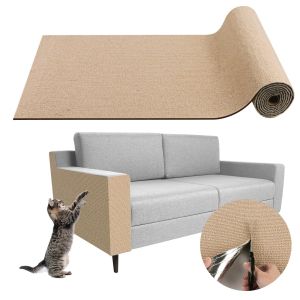 HATELI Trimmable Cat Scratch Mat Cat Scratch Carpet Self Adhesive Cats Scratcher Mat Sofa Wall Scratching Post Self- Adhesive Tape Carpet Scrapers Anti Cat Scratch Sofa Protector