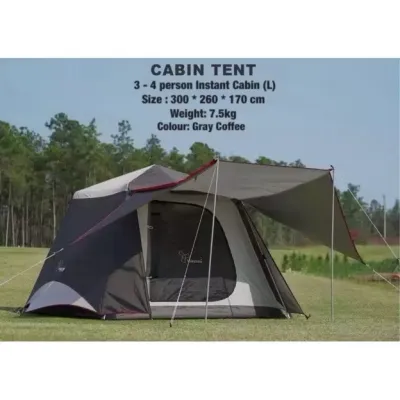 Vidalido Instant Cabin Tent Size L และ XL เต็นท์กางอัตโนมัติ ขนาดใหญ่ 4-5 คน กางง่ายเพียง 5 นาที🎉 Vidalido Instant Cabin Tent Size L และ XL เต็นท์กางอัตโนมัติ ขนาดใหญ่ 4-5 คน ที่ใช้งานง่าย ป้องกัน น้ำ และ ฝนได้ดี หน้าต่างระบายอากาศได้รอบทิศทาง โครงสร