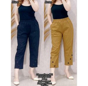 mevin pants celana variasi kancing bb 40-85 kg bahan twill setreat premium tebal melar halus dan tidak panas