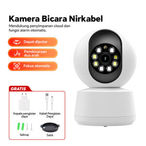 Camera CCTV WiFi Indoor/outdoor No Blind Spot Audio 2 Arah Resolusi Full HD 1080P Auto Deteksi Gerak Tetap Terang dalam Mode Malam