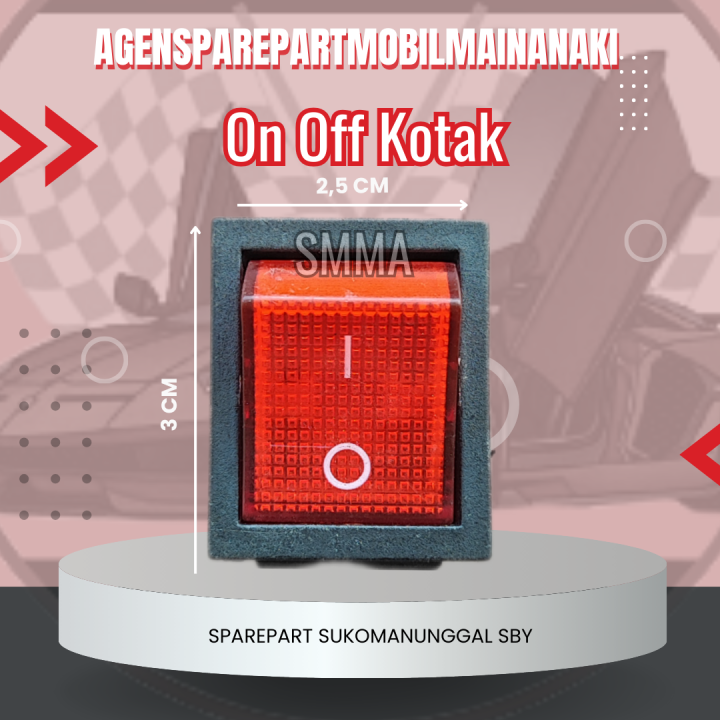 Tombol On Off Kotak Mobil Mainan Aki | Lazada Indonesia