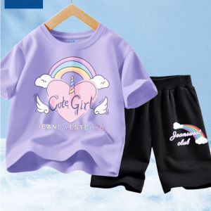 NATALIA- Baju Anak Setelan Cute Girl Anak Perempuan Baju dan Celana Pendek