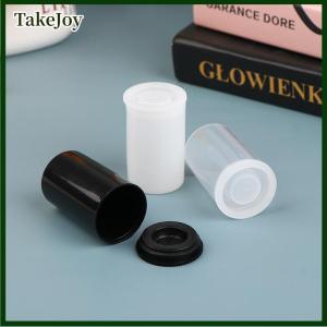 TakeJoy 10Pcs 33x54 mm Plastic Cans Empty Bottle Seal Film Case Canisters Container For Accessories Art Bead Coin Fishing Bait Film Box Storage Box