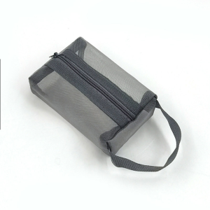 Mini Transparent Zipper Pouch Organizer with Handle Travel Cosmetic Makeup Toiletry Storage Bag