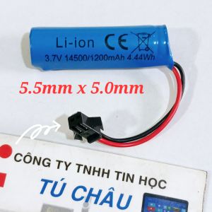 Pin sạc Li ion 14500 cho đồ chơi điều khiển đèn quạt / Pin Li ion 14500 (3.7V - 1200mAh)