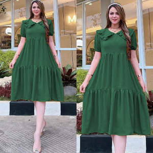 COD Dress Viona Crinkle Airflow Premium Rempel Susun Busui Tali Belakang Devino Style