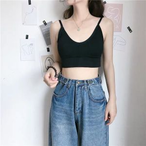 High Stretch Removable Padding Sports Bra Yoga Seamless Deep V Bras Beauty Back Bralette Women Underwear