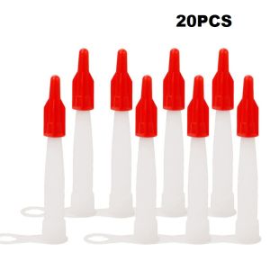 20PCS  Silicone Tube Nozzle Cap Re-sealable Mastic Cartridge Spare Nozzles Screw Cover