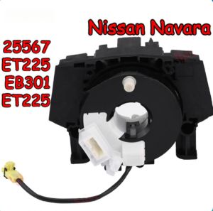 สายแพรแตร นิสสัน D40 2007-2012 โลหะ+พลาสติก สีดำ 11+8pin รหัส 25567-EB301 ทนทาน 395ก. เข้ากันได้ Navara 4WD 2005-2013 Durable Cable A256