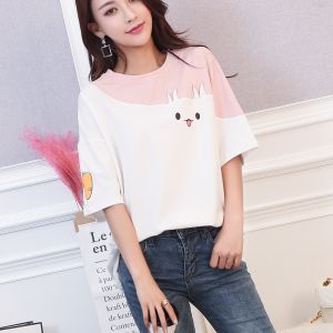 LHSunshine เสื้อยืดคอกลม แขนสั้น สีสันสดใส เอาใจวัยรุ่นสุดๆเลยน๊าาทุกโคนนน💫 บอกเลยว่าปั๊วะปังมากกว่าใคร 💖 มี 5 สีสบายใจ💖