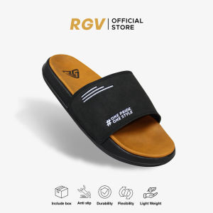 RGV 39 - 43 Sandal Osaka Grey Black & Osaka Tan Black - Sendal Selop Slip On Casual Pria Wanita